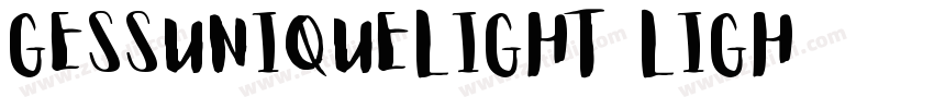 GESSUniqueLight Ligh字体转换